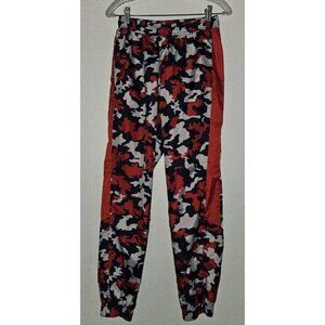 Nike Windbreaker Track Pants Red Blue Gray Camouflage BV2981 Size Small READ